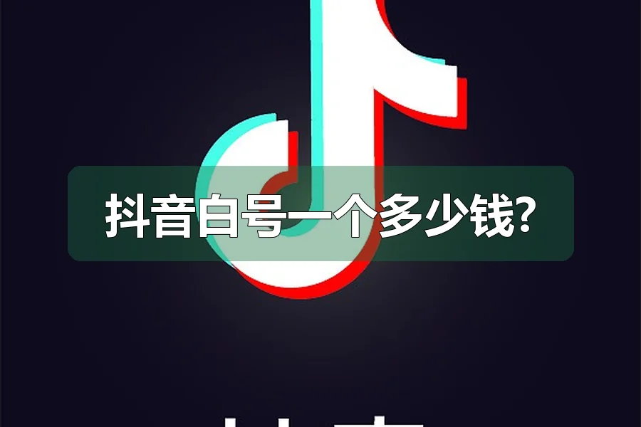 抖音白号一个多少钱?